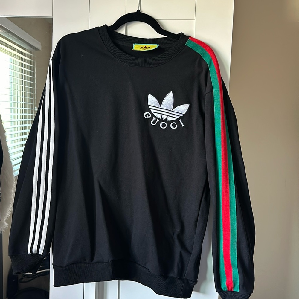 COPY - Gucci X Adidas Cotton Jersey Sweatshirt Black